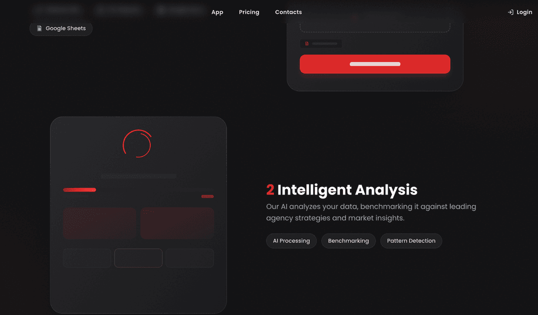 Averdix website showcase detail view