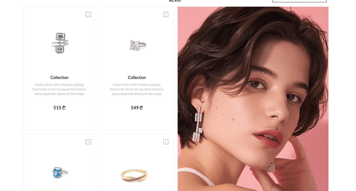 Felino ecommerce website showcase secondary view